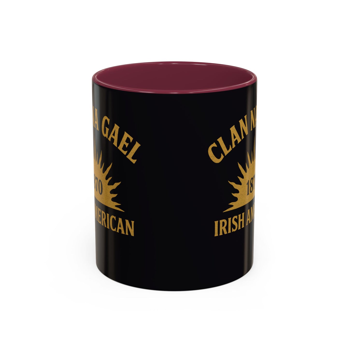 "Clan na Gael - Irish American", Colorful Mugs (11oz, 15oz) (Raven Black)