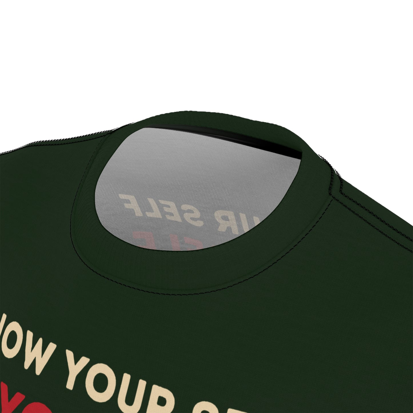 "Know Your Self", Unisex T-shirt (Brieve Green)