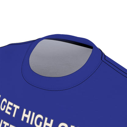 "Intelligent Conversation", Unisex T-shirt (North Star Blue)