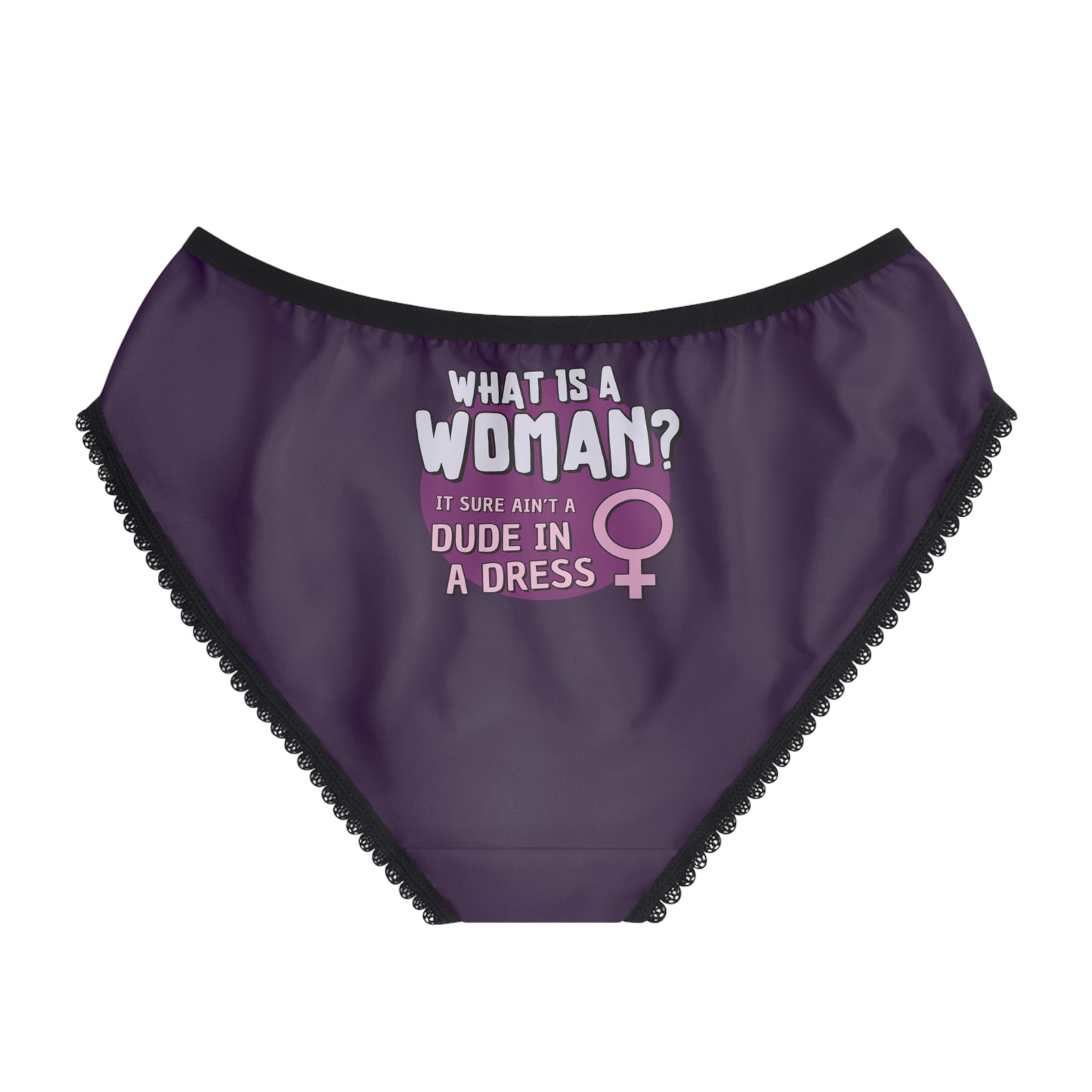 "What is a Woman" #01, Women's Briefs (Imperial Plum)