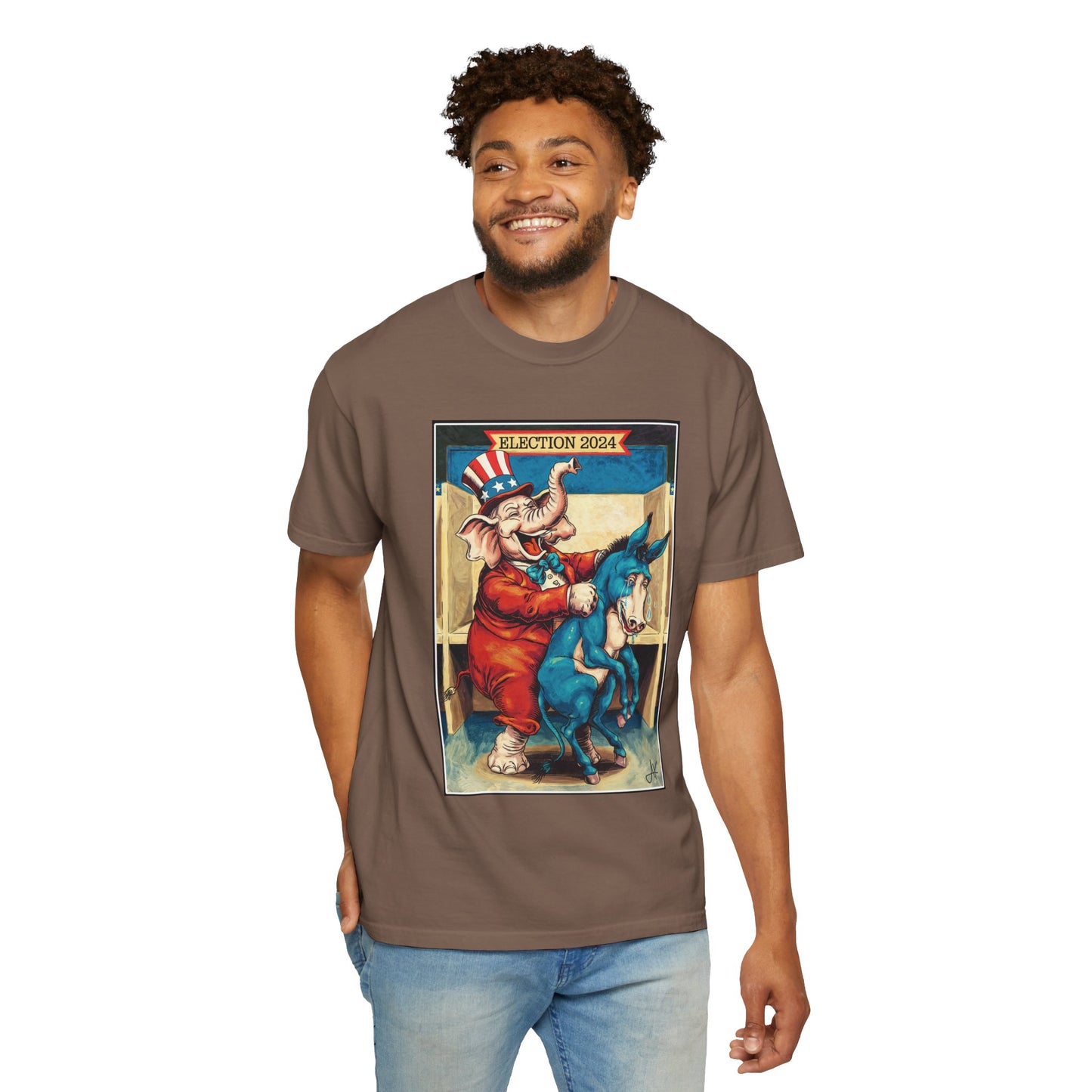 "MAGA Spanked the Donkeys 2024", Unisex T-shirt (Light Colors)
