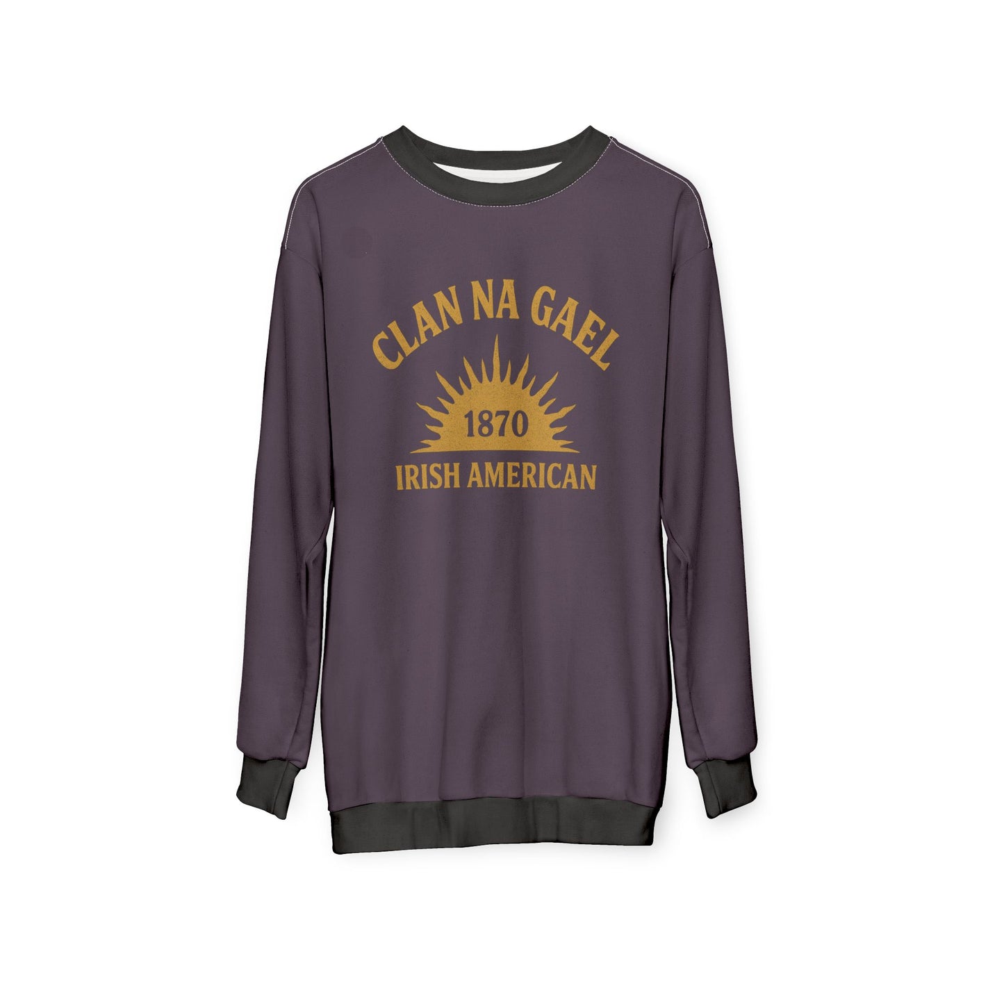 "Clan na Gael - Irish American", Unisex Sweatshirt (Purple Verbena)