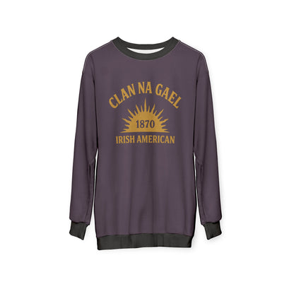 "Clan na Gael - Irish American", Unisex Sweatshirt (Purple Verbena)