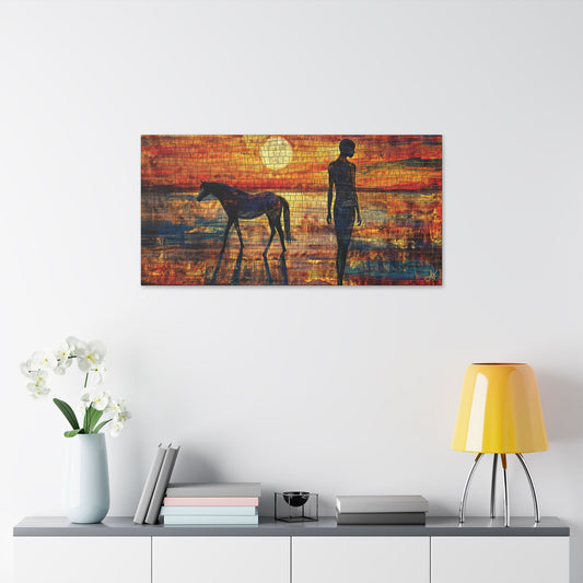 "Turas & Solas (Gaelic); Journey & Light (English)", Stretched Classic Canvas Fine Art Print