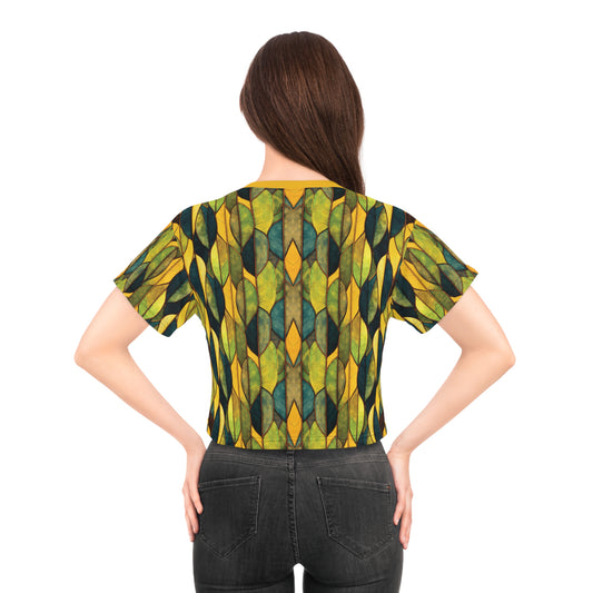 "Inner Grove", Crop Tee (Amber Collar)