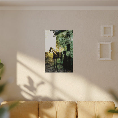 "The Back Paddock", Matte Canvas Fine Art Print