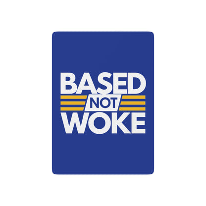 "Based not Woke" #01, Cultural Playing Cards (Patriot Blue)
