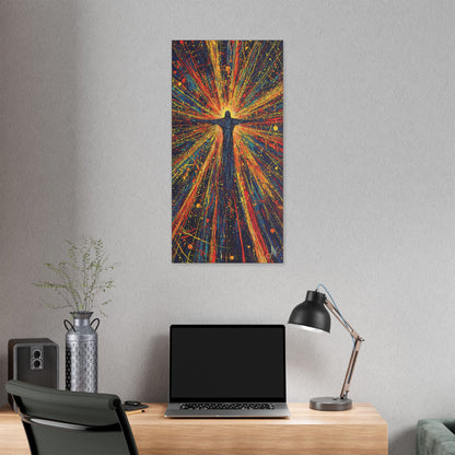 "Born Again in His Radiance - Isaiah 60:1", Stretched Classic Canvas Fine Art Print