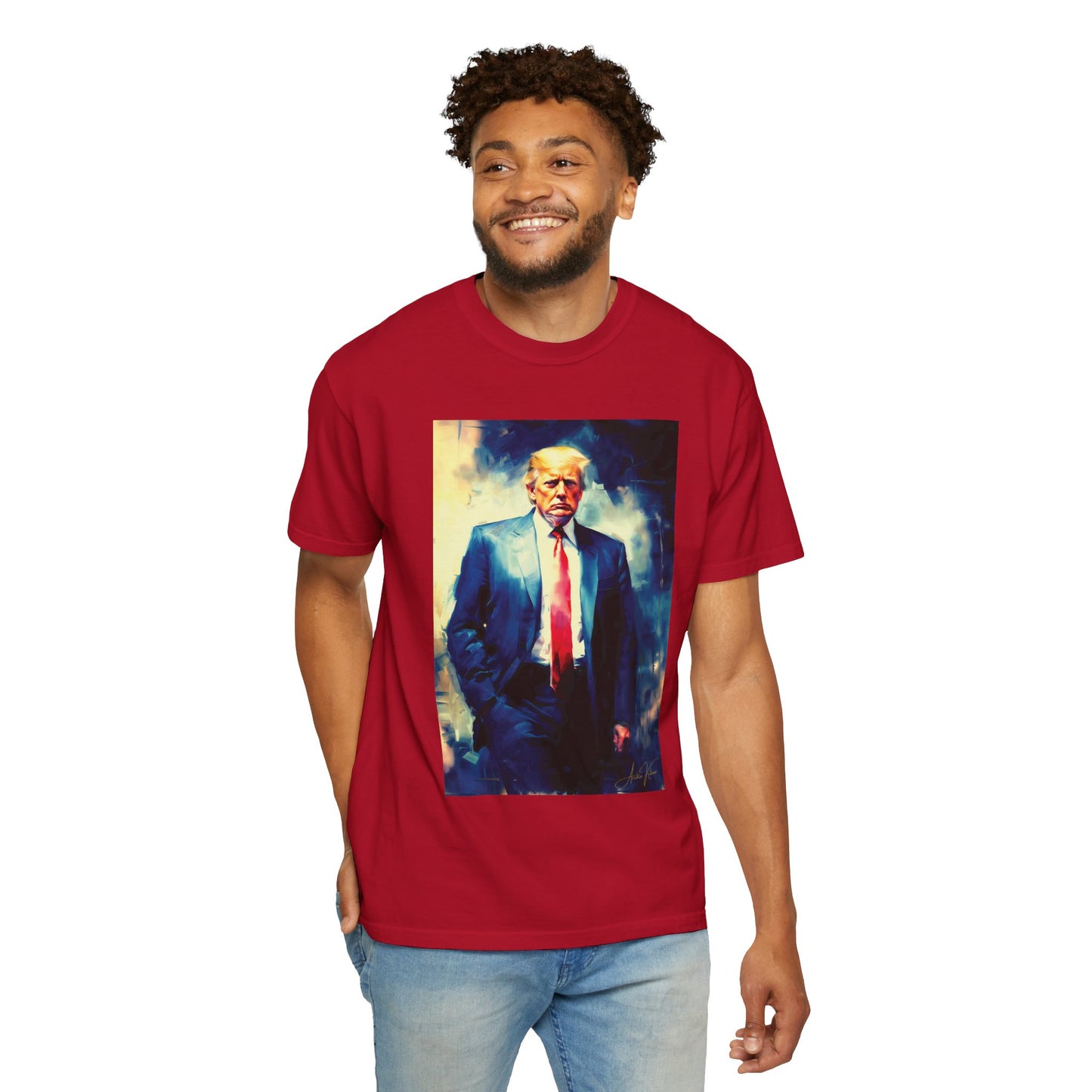 "Trump Portrait No. 6", Unisex T-shirt (Dark Colors)