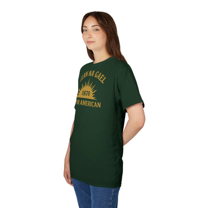 "Clan na Gael - Irish American", Unisex T-shirt (Fenian Green)