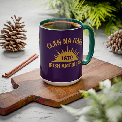 "Clan na Gael - Irish American", Colorful Mugs (11oz, 15oz) (3B0A4F)