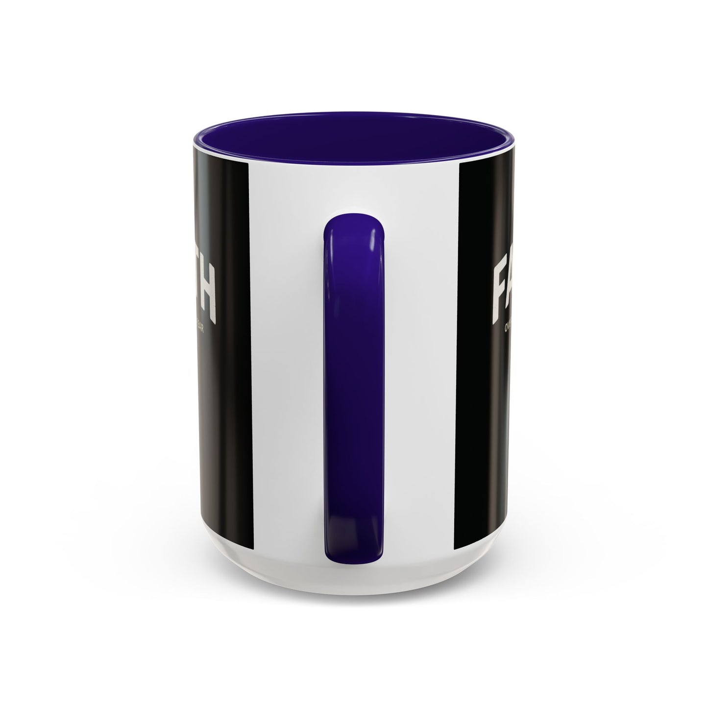 "Faith Overcomes Fear", Colorful Mugs (11oz, 15oz)