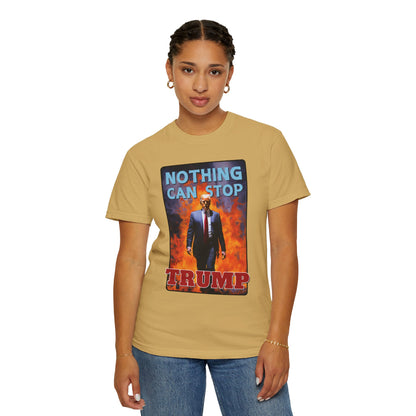 "Nothing Can Stop Trump", Unisex T-shirt (Light Colors)