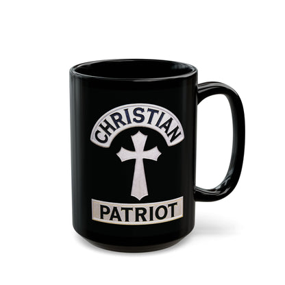 "Christian Patriot" #01, Black Mug (11oz & 15oz)