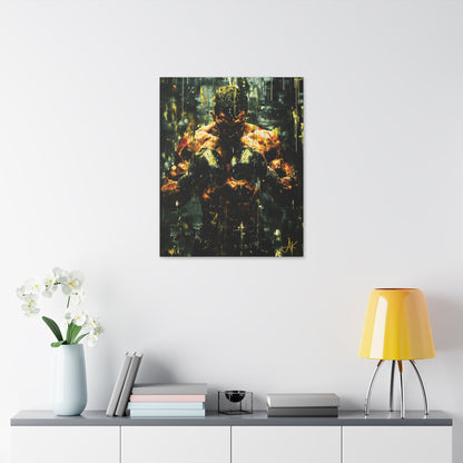 "Pre-Fight Prayer", Classic Stretched Canvas Fine Art Print
