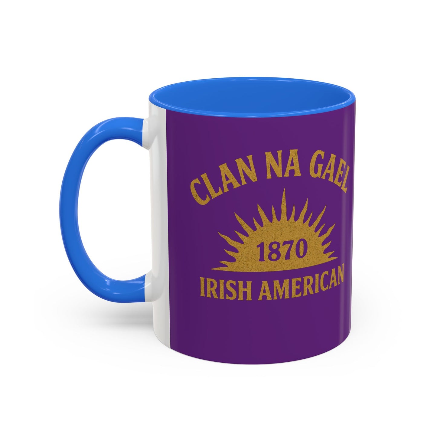 "Clan na Gael - Irish American", Colorful Mugs (11oz, 15oz) (Vesper Violet)