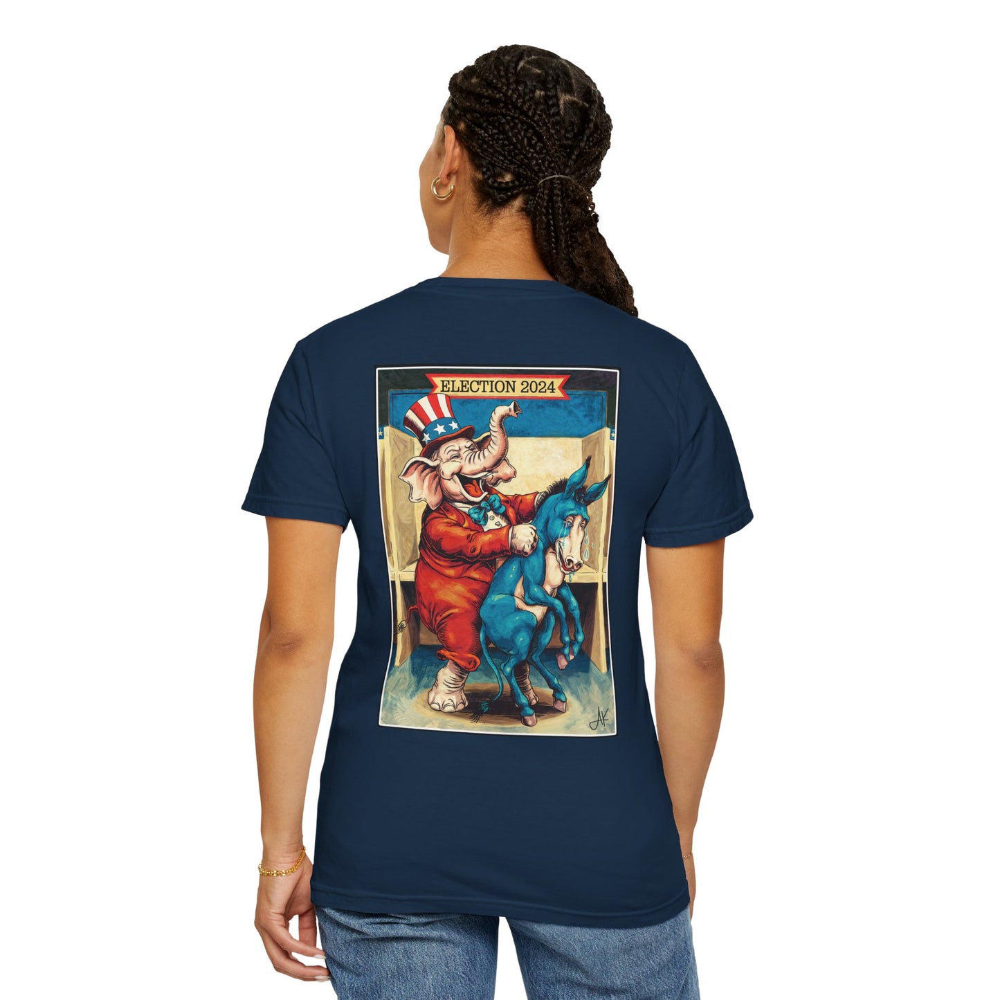 "MAGA Spanked the Donkeys 2024", Unisex T-shirt (Dark Colors)