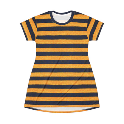 "Golden Ensign", T-Shirt Dress (Ensign Blue Collar)