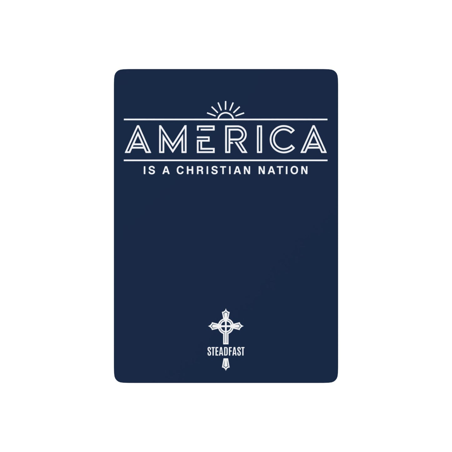 "America is a Christian Nation", Christian Playing Cards (Night Sky Blue)