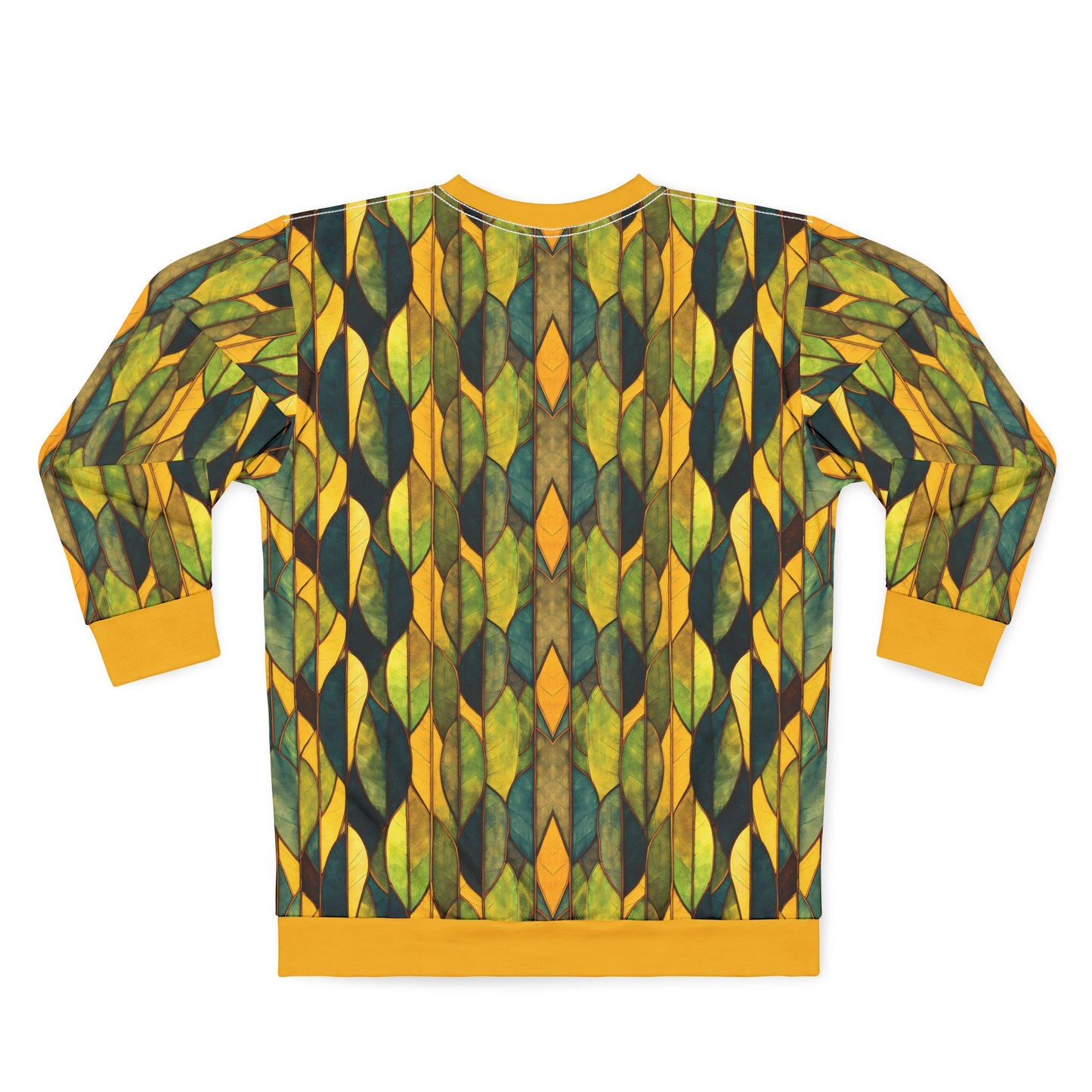 "Inner Grove", Unisex Sweatshirt (Amber Collar, Cuffs & Waistband)