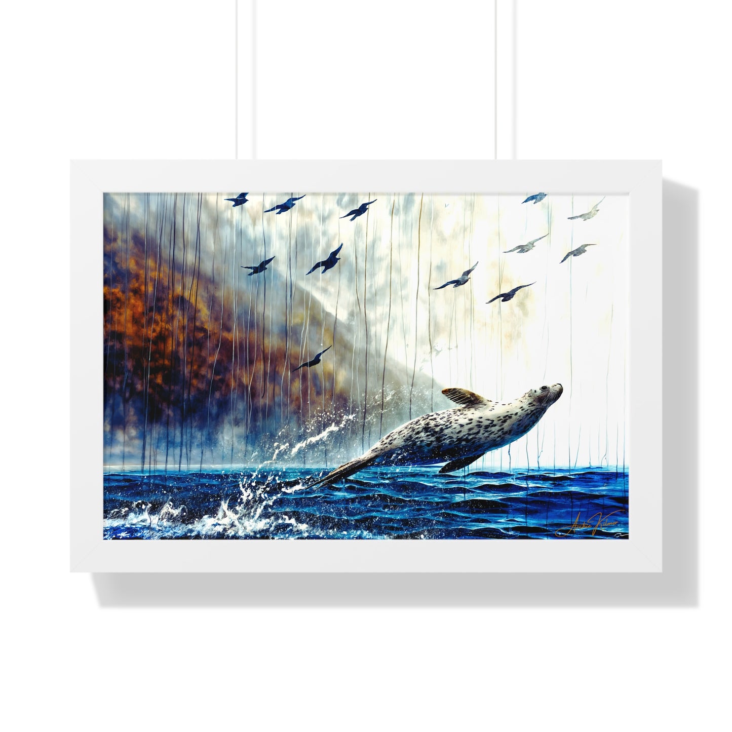 "Flying Free", Framed Paper Poster