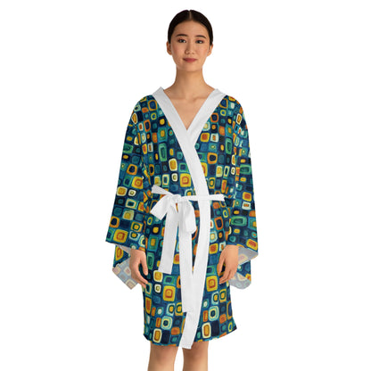 "Soul Mosaic", Long Sleeve Kimono Robe