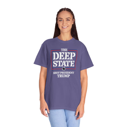 "The Deep State Shot President Trump" #01, Unisex T-shirt