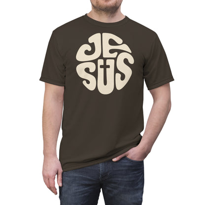"Retro Jesus", Unisex T-shirt (Turkish Coffee)