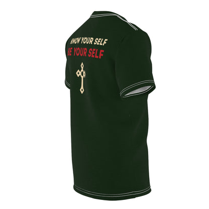 "Know Your Self", Unisex T-shirt (Brieve Green)