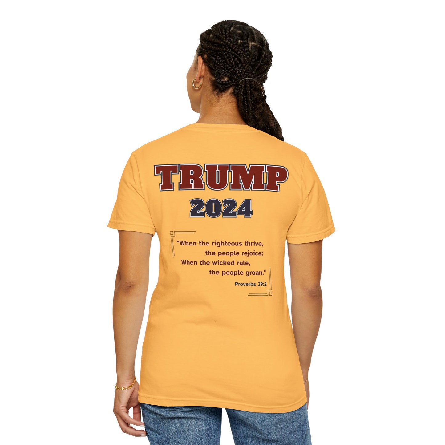 "Trump 2024 - Proverbs 29:2", Unisex T-shirt - Historical Collectible