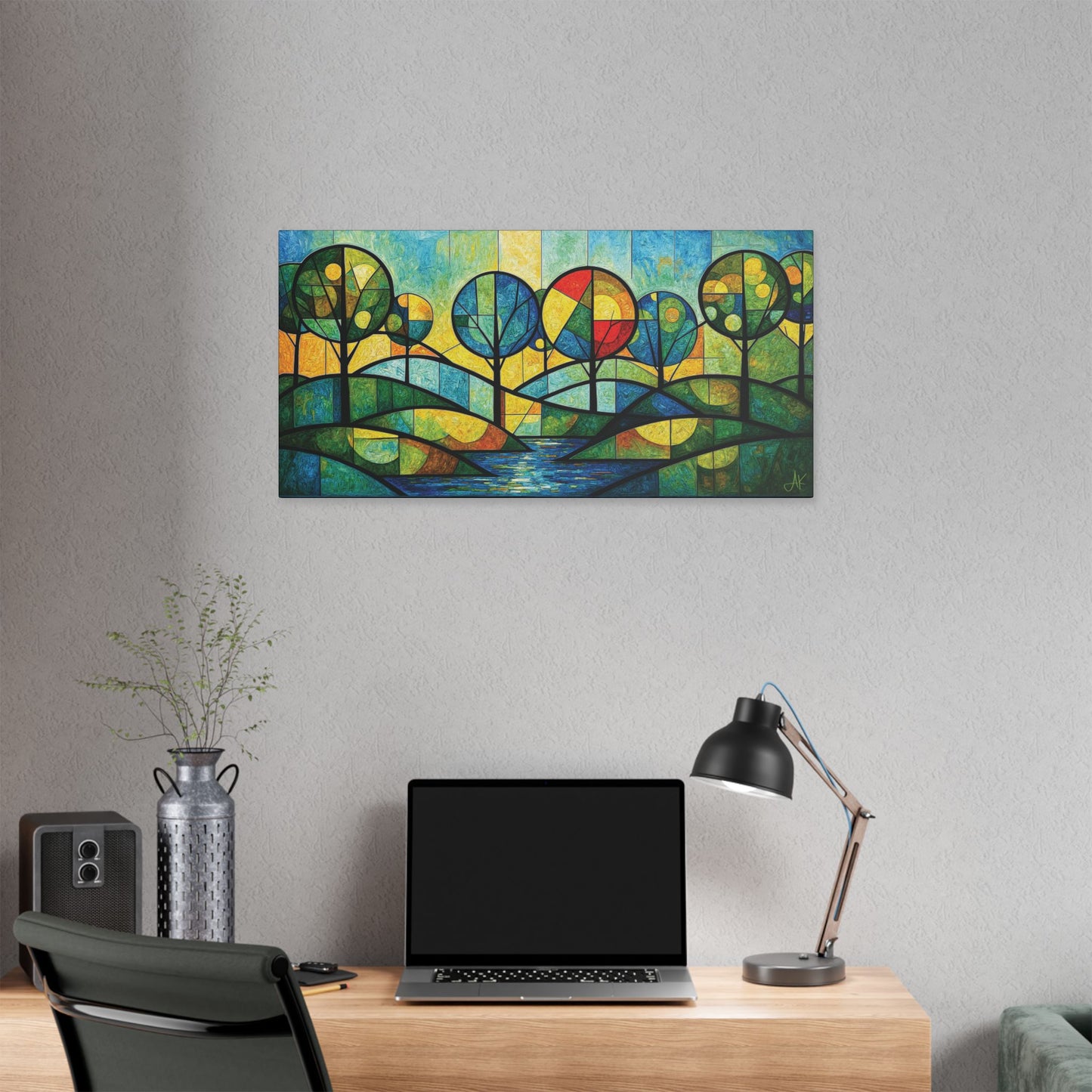 "Today I Bloom", Stretched Classic Canvas Fine Art Print