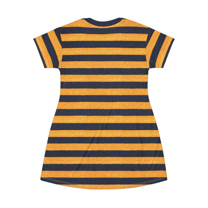"Golden Ensign", T-Shirt Dress (Ensign Blue Collar)