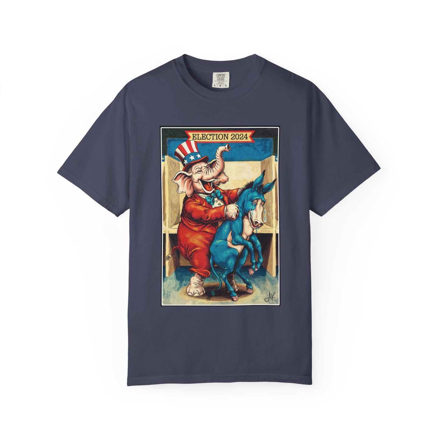 "MAGA Spanked the Donkeys 2024", Unisex T-shirt (Dark Colors)
