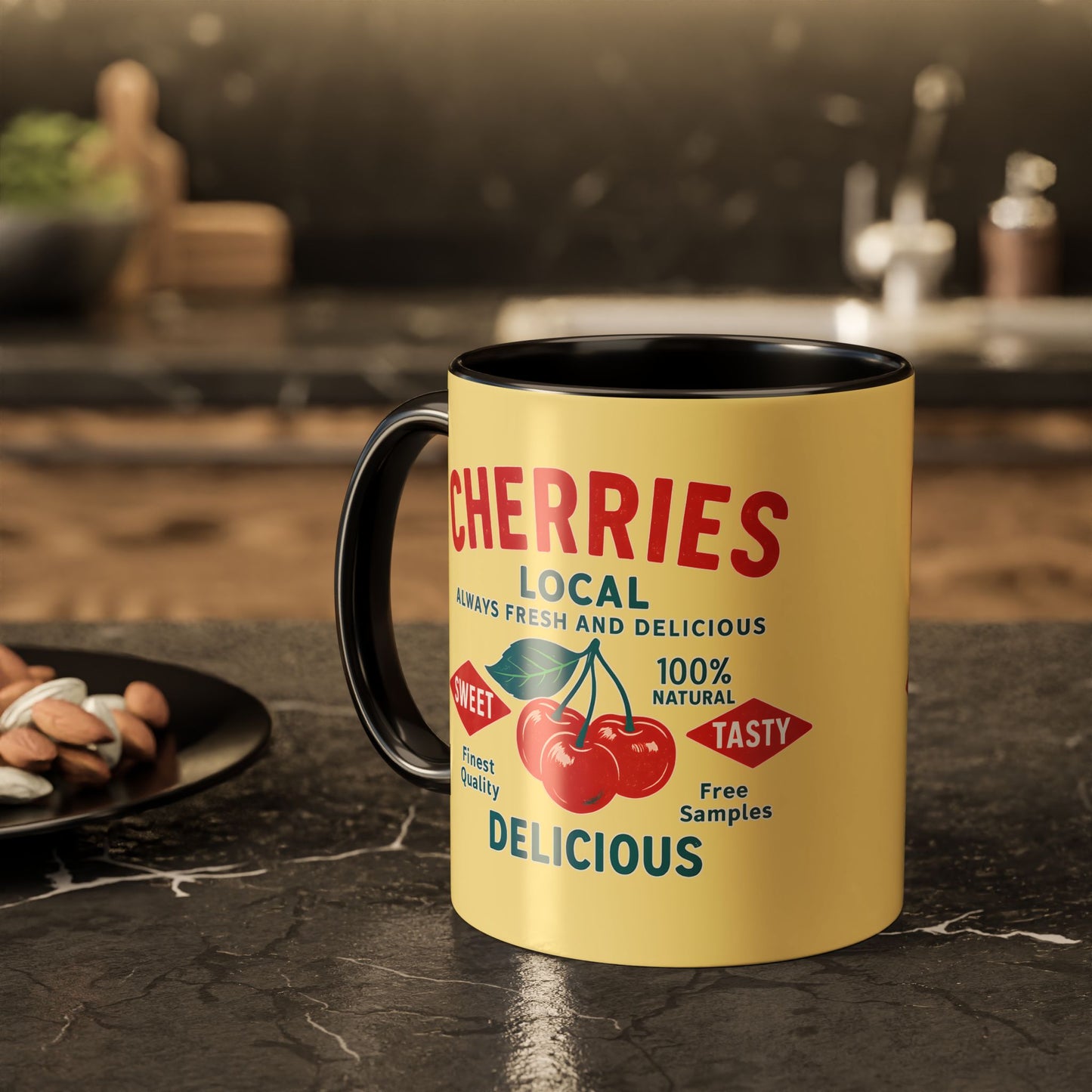 "Delicious Cherries", Colorful Mugs (11oz, 15oz) (Sanctum Veil)