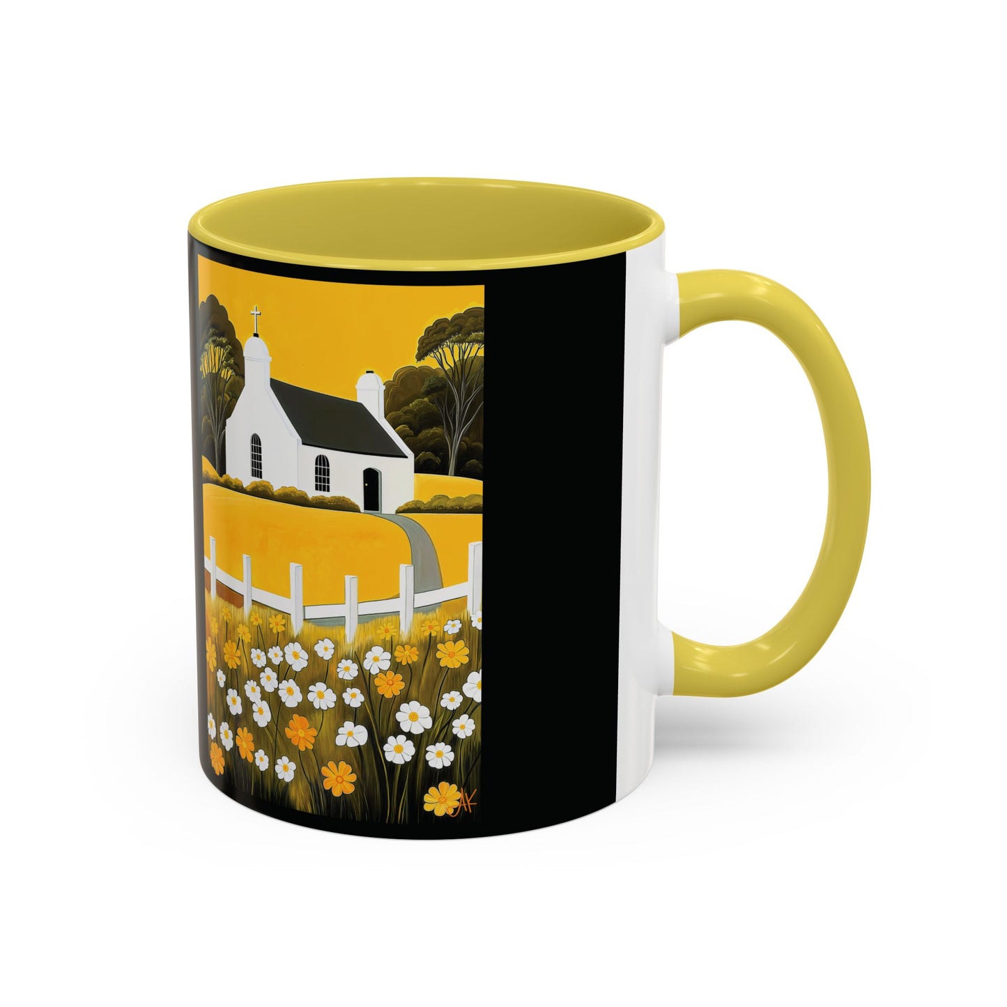"Eaglais a’ Bhuidhe (Gaelic) - The Church of Golden Hope (English)", Colorful Mugs (11oz & 15oz)
