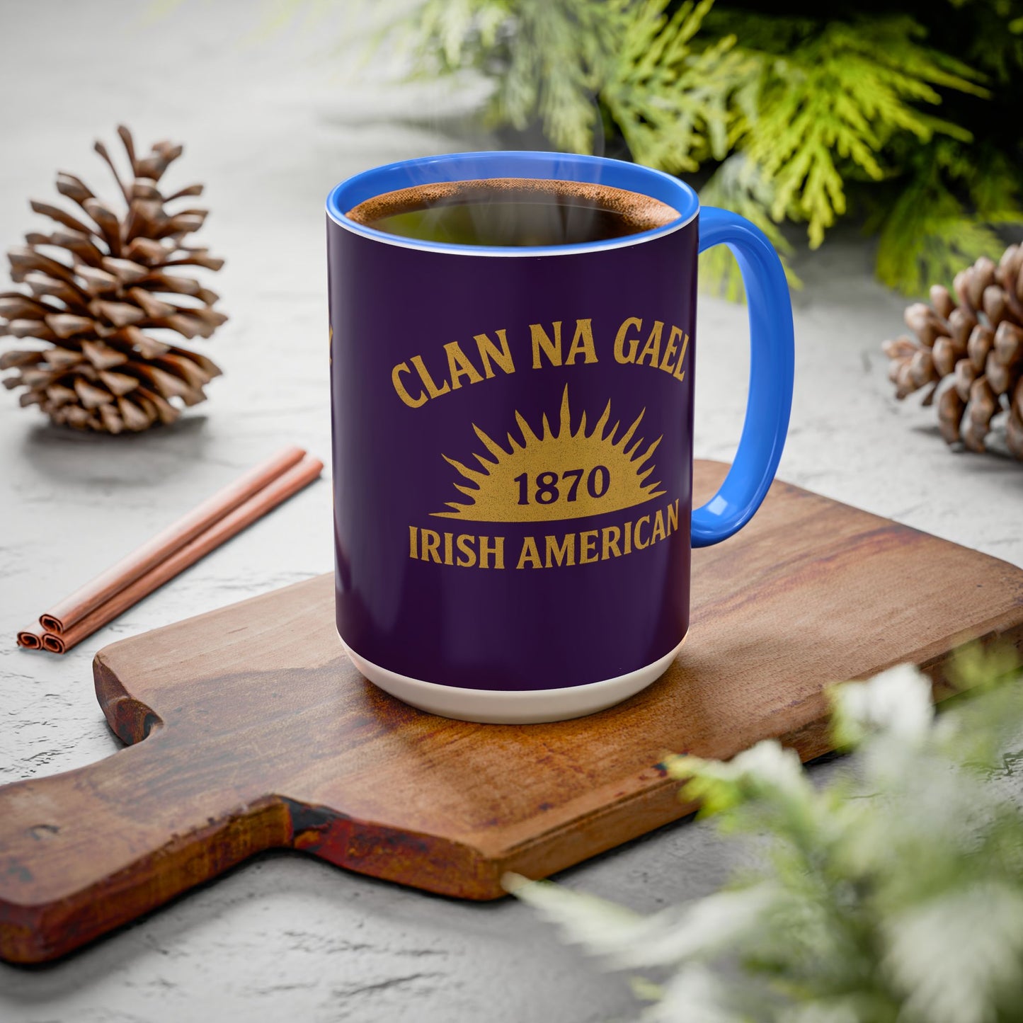 "Clan na Gael - Irish American", Colorful Mugs (11oz, 15oz) (3B0A4F)