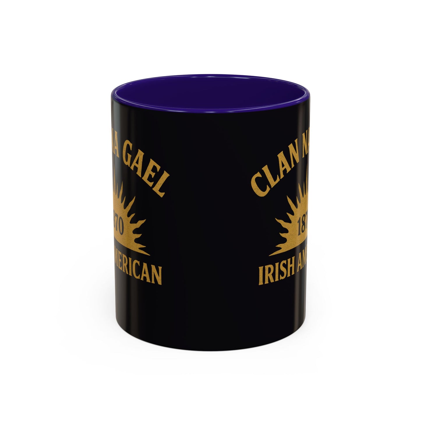 "Clan na Gael - Irish American", Colorful Mugs (11oz, 15oz) (Raven Black)