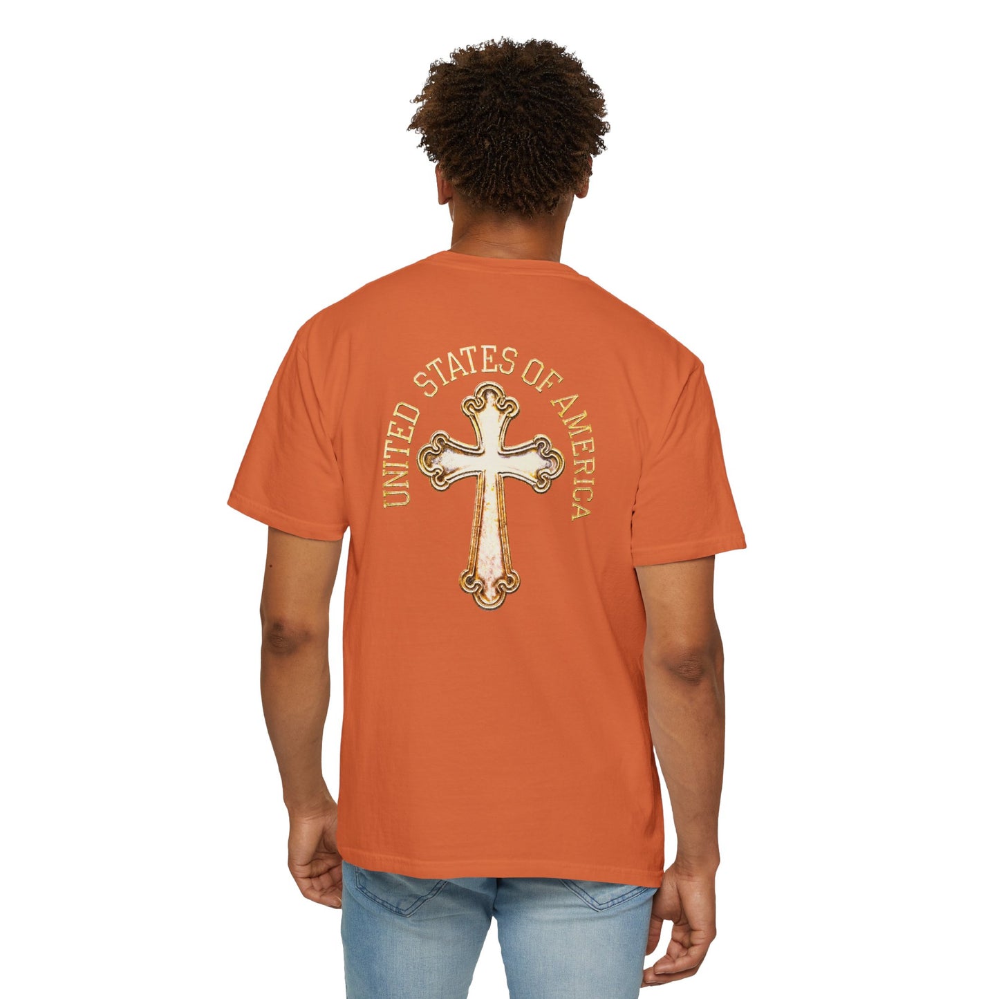 "USA Gold Cross", Unisex T-shirt