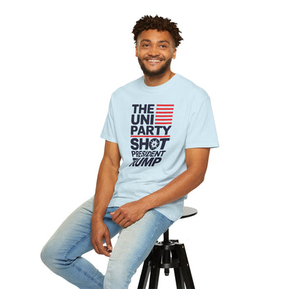 "The Uniparty Shot President Trump" #01, Unisex T-shirt