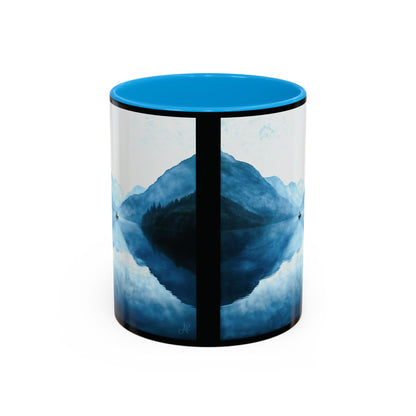 "Connected in Silence - Psalm 46:10", Colorful Mugs (11oz, 15oz)