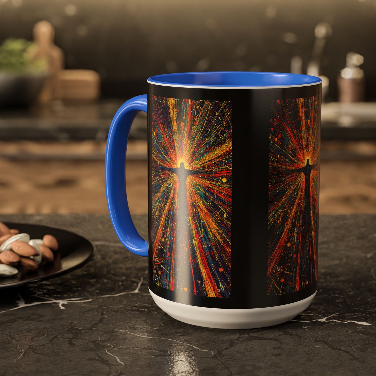 "Born Again in His Radiance - Isaiah 60:1", Colorful Mugs (11oz & 15oz)