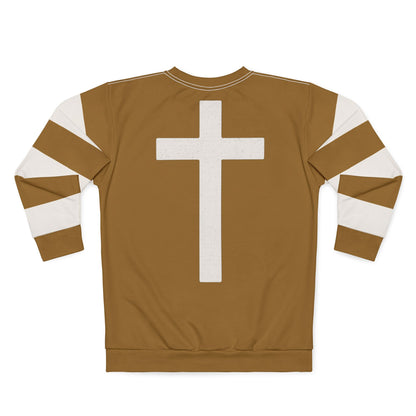 "Faith Overcomes Fear", Unisex Sweatshirt (Golden Brown)