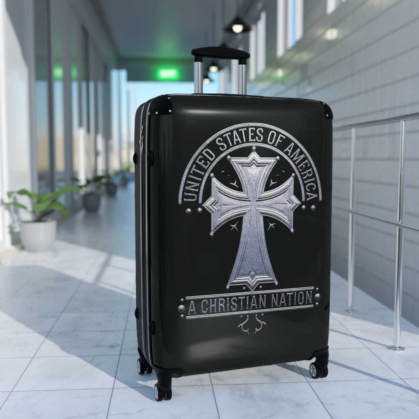 "USA - A Christian Nation" #02 Suitcases (Black)