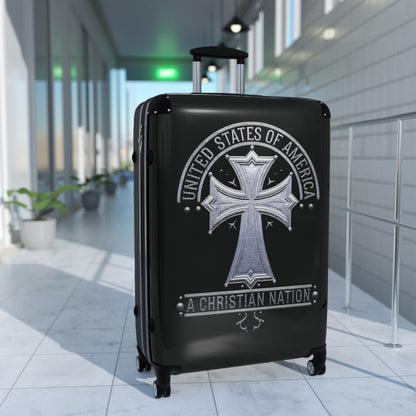 "USA - A Christian Nation" #02 Suitcases (Black)