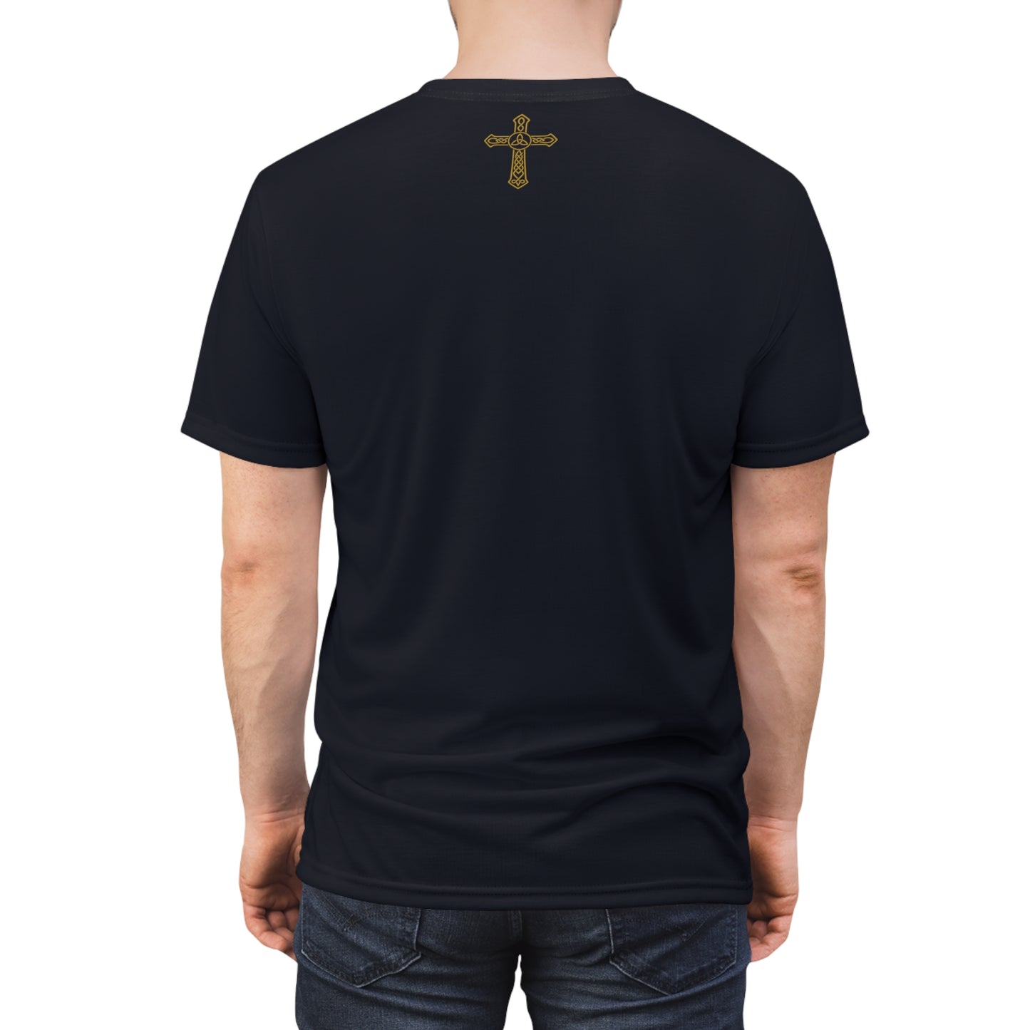 "Clan na Gael - Irish American", Unisex T-shirt (Black Denim)