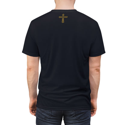 "Clan na Gael - Irish American", Unisex T-shirt (Black Denim)