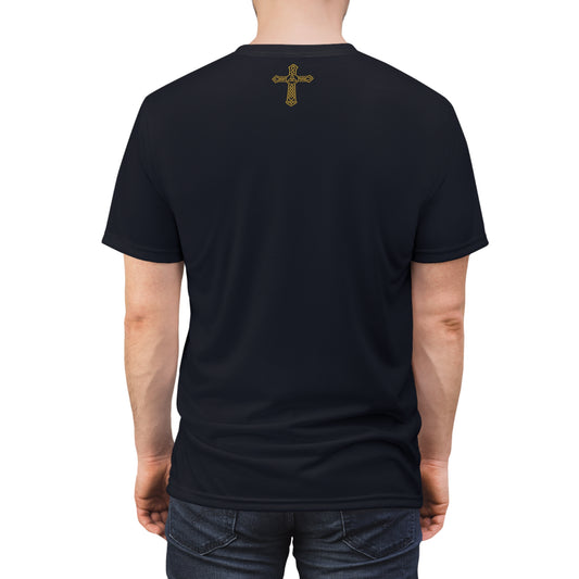 "Clan na Gael - Irish American", Unisex T-shirt (Black Denim)