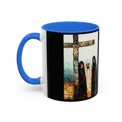 "At-the-Foot of the Cross - John 19:25", Colorful Mugs (11oz & 15oz)