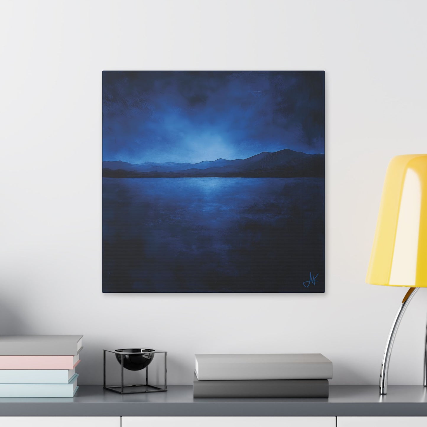 "Indigo Nights", Stretched Classic Canvas Fine Art Print
