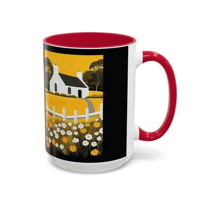 "Eaglais a’ Bhuidhe (Gaelic) - The Church of Golden Hope (English)", Colorful Mugs (11oz & 15oz)